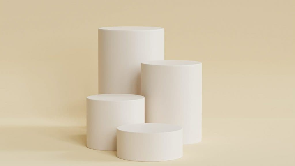 white paper roll on white table