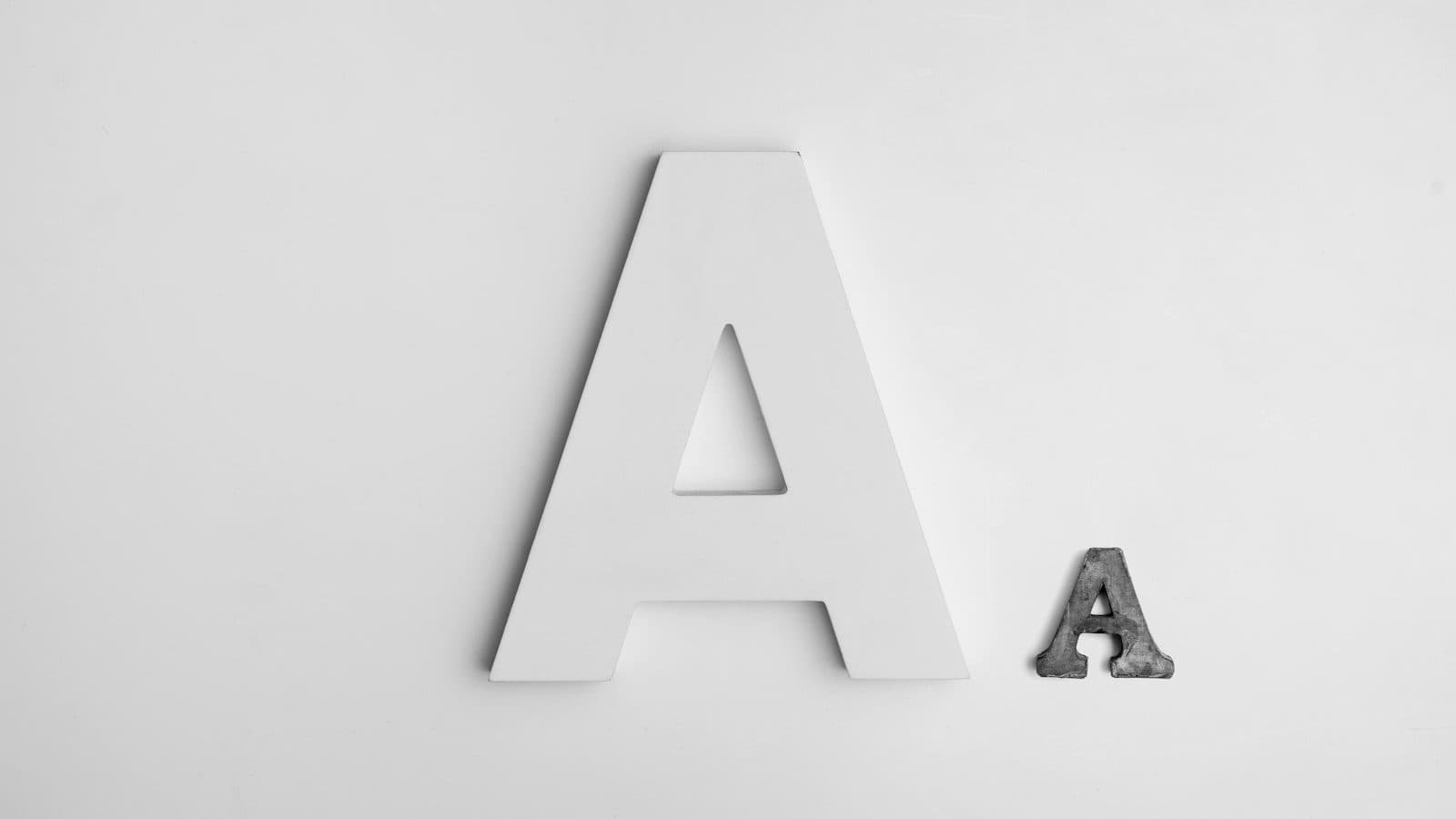 A decorative lettering